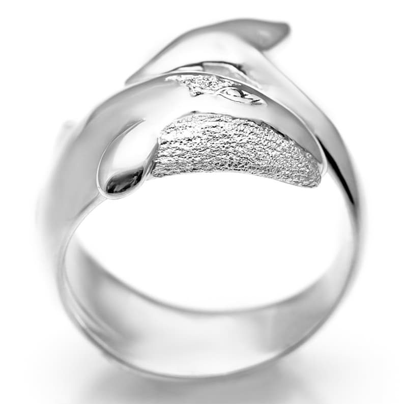 Orca Whale Ring 045 Orca Ring, Killer Whale Ring, Killer Whale Jewelry, Orca Jewelry, Ocean Jewelry, Sterling Silver or Gold image 2