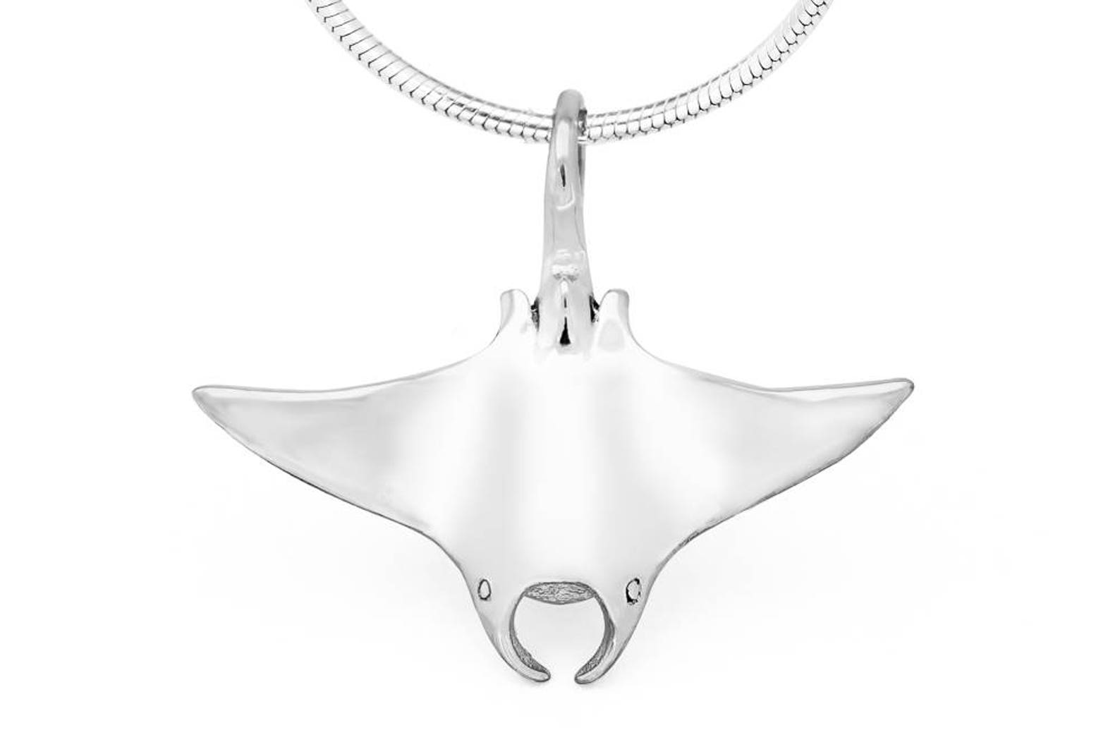 Flying Manta Ray Necklace 026 Scuba Diving Jewellery Scuba Etsy Australia