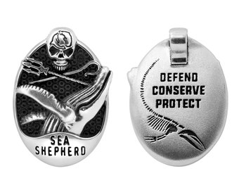 Official Sea Shepherd Humpback Whale Pendant - Sea Shepherd Necklace, Sea Shepherd Jewellery supporting Sea Shepherd Australia