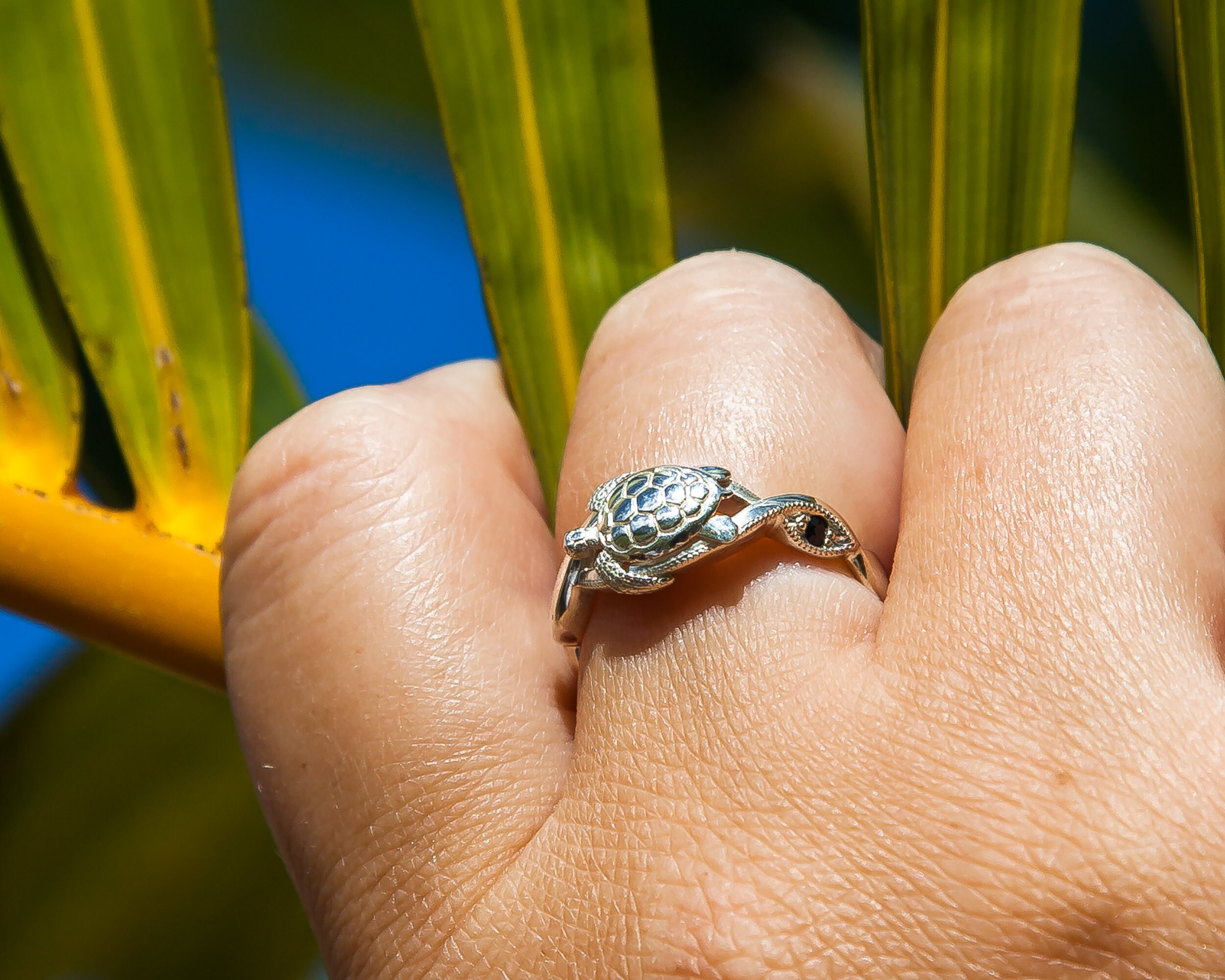 Sea Turtle Ring 051 Turtle Ring Sea Turtle Jewelry Animal Etsy