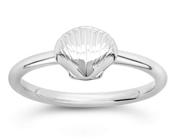 Seashell Ring #098 -Seashell Jewelry, Ocean Jewelry, Ocean Ring, Beach Ring, Surfer Jewelry, Island &  Reef Jewelry, Sterling Silver or Gold