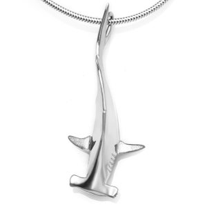 Hammerhead Shark Necklace #072 - Shark Necklace, Hammerhead Shark Jewelry, Australian Jewellery, Shark Conservation, Sterling Silver or Gold