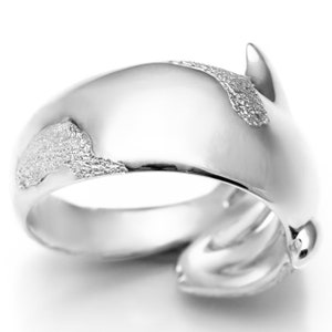 Orca Whale Ring 045 Orca Ring, Killer Whale Ring, Killer Whale Jewelry, Orca Jewelry, Ocean Jewelry, Sterling Silver or Gold image 3