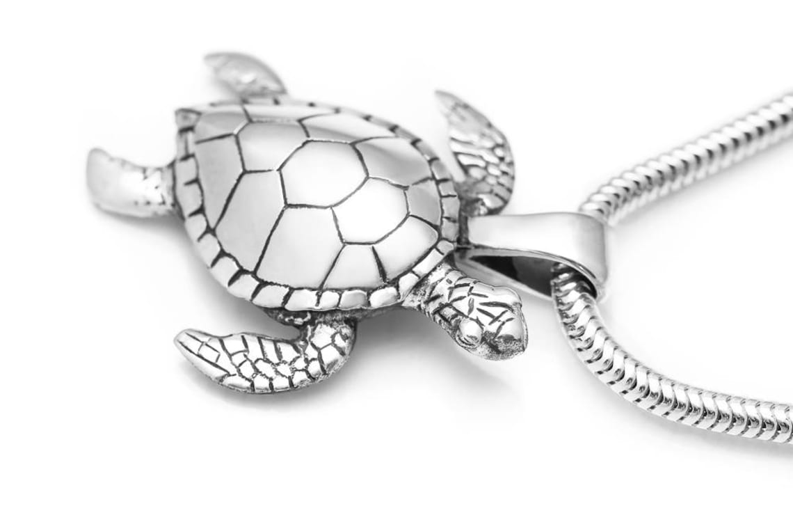 Sea Turtle Necklace 025 Sea Turtle Jewelry Animal Jewelry Etsy