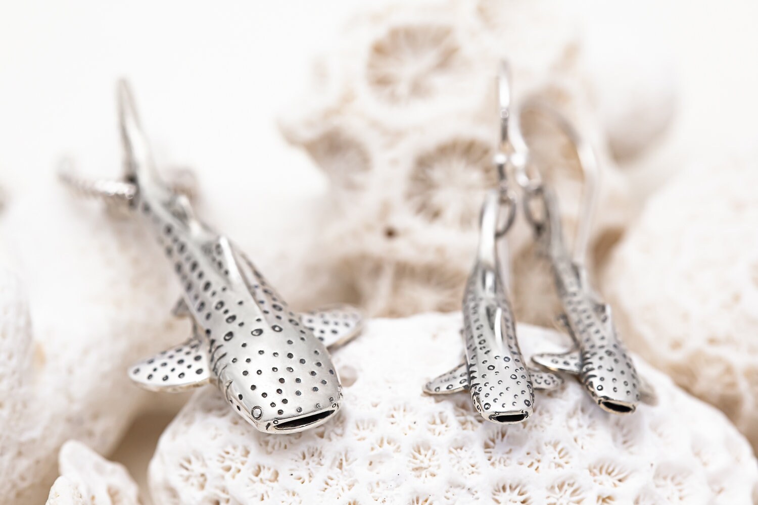 Whale Shark Earrings 053 Whale Shark Jewelry Scuba Diving Etsy