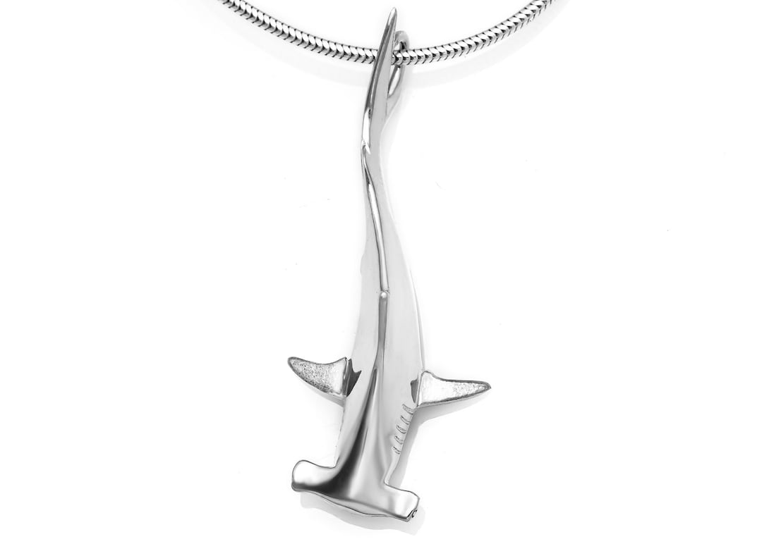 Hammerhead Shark Necklace 072 Shark Necklace Hammerhead Etsy