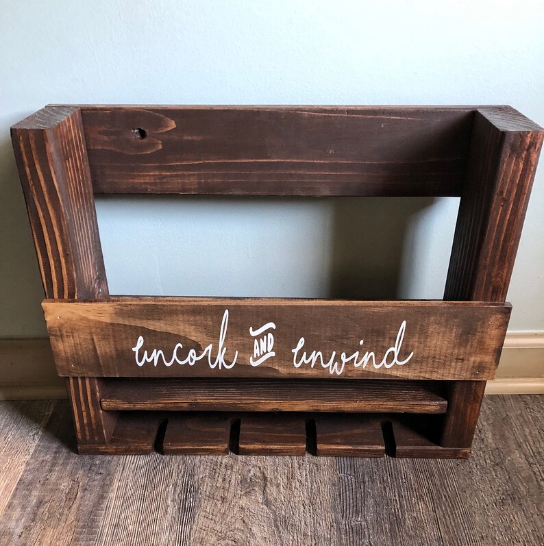 Personalized Wine Rack Custom Wine Rack Personalized Gift Etsy