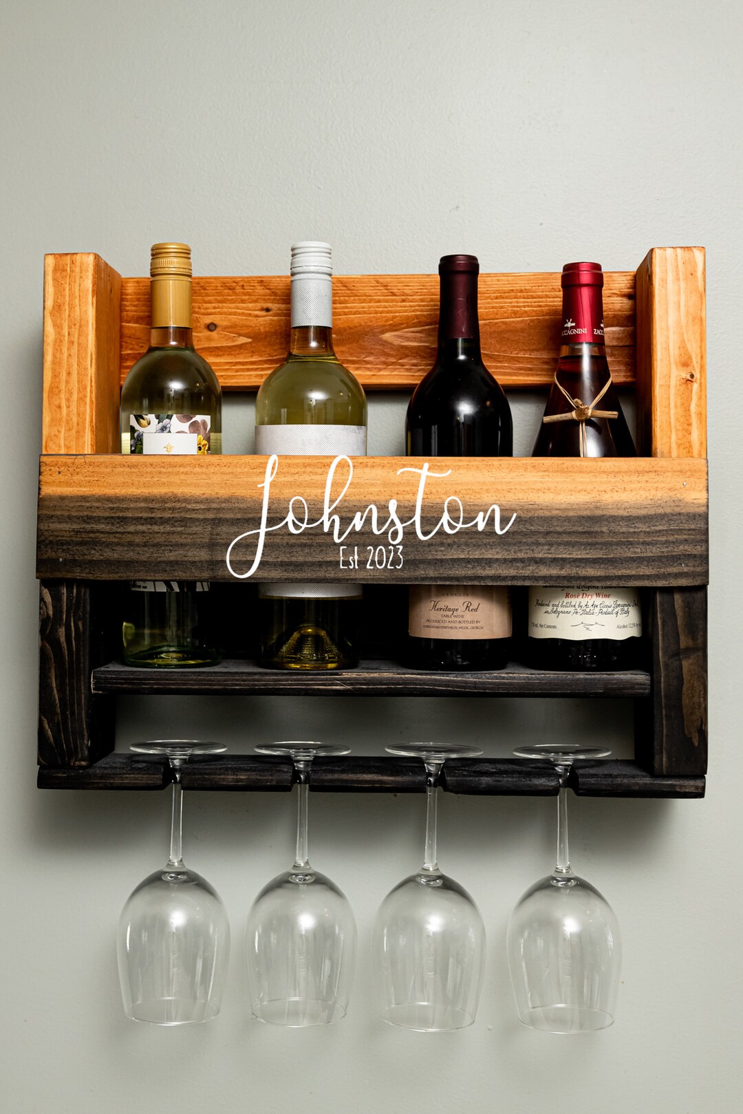 Personalized Wine Rack Custom Wine Rack Personalized Gift Etsy