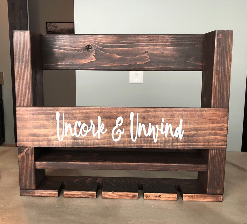 Personalized Wine Rack Custom Wine Rack Personalized Gift Etsy