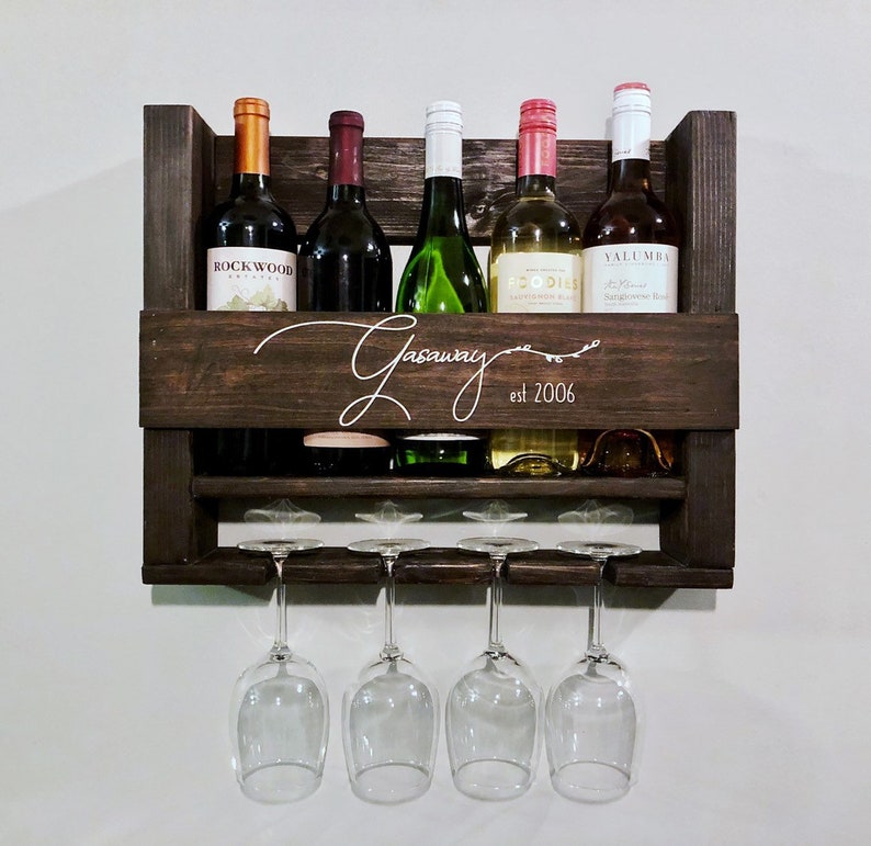 Personalized Wine Rack Custom Wine Rack Personalized Gift Etsy