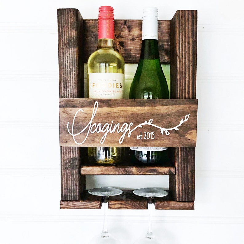 Personalized Wine Rack Custom Wine Rack Tiny Home Decor Etsy