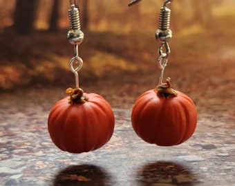 Pumpkin Earrings | Halloween | Autumn |