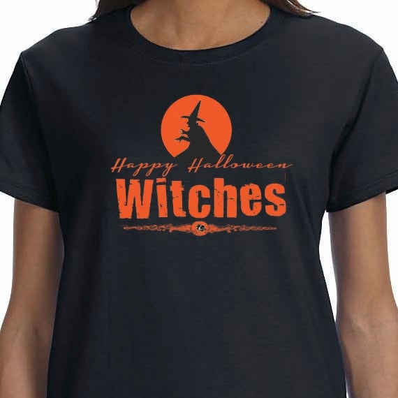 Happy Halloween Witches T-Shirt, Halloween T-Shirt, Halloween Shirt, Ladies Style T-shirt, Unisex T-shirt, Funny Saying Printed Design