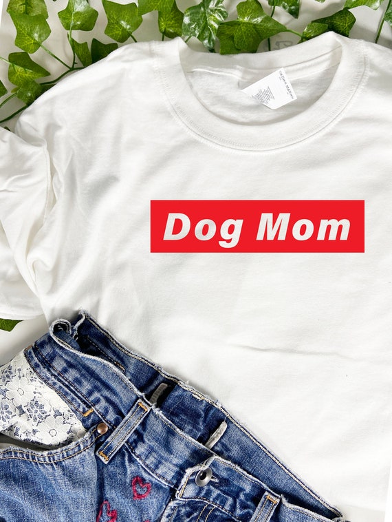 Dog Mom T-shirt, Dog Tee, Fur Mom, Dog Mom Gift, Dog Gift for Women. Choose with or without personalization.