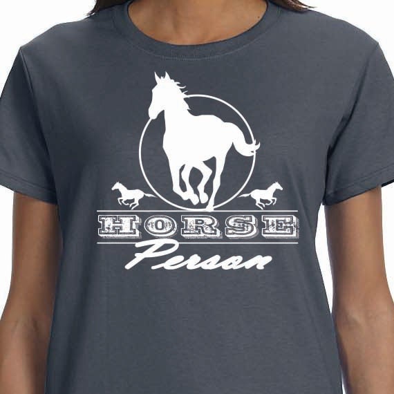 I'm A Horse Person Printed 100% Cotton Gift T-Shirt