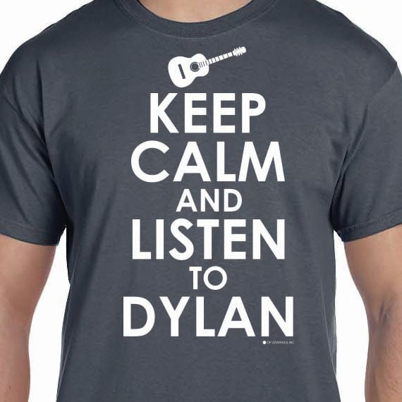 Keep Calm amd Listen To Dylan Printed 100% Cotton Gift T-Shirt