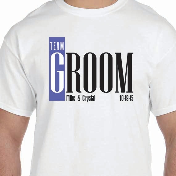 Team Groom Personalized Wedding Husband 100% Cotton Gift T-Shirt