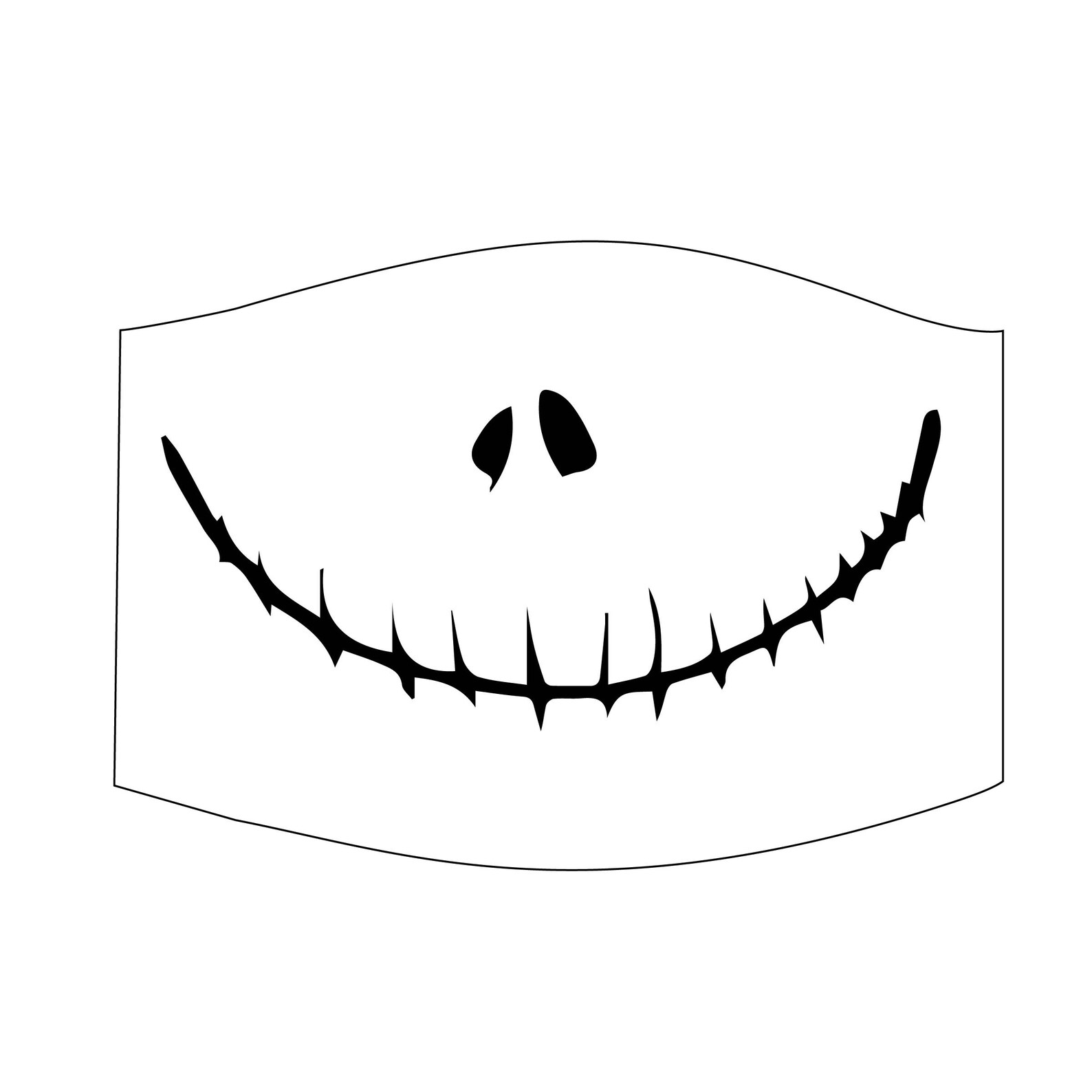 Jack Skellington Halloween Mask Creepy Mask Reusable Face - Etsy