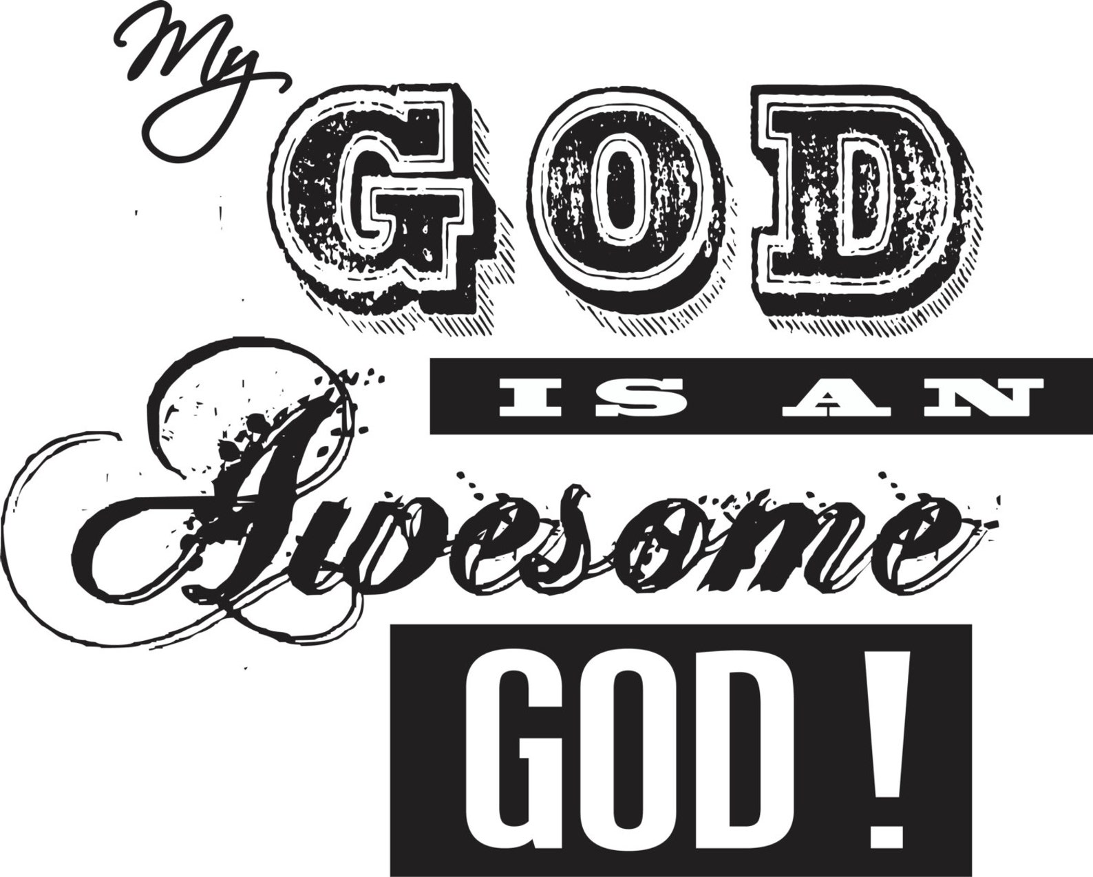 My God is an Awesome God Religious Inspired Christian Etsy