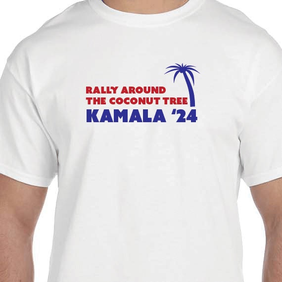 Rally Around the Coconut Tree 2024, Kamala 2024, Kamala Harris For President, Vote Blue, Democratic T-shirt, Election 2024 T-shirt