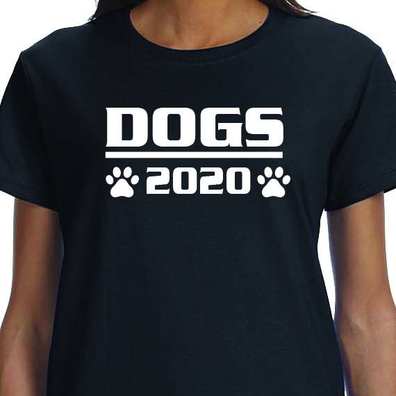 Dogs 2020, Political Saying, Funny, Printed 100% Cotton Gift T-Shirt