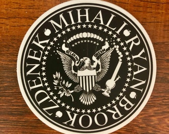 Twiddle - punk rock parody label sticker - Ramones