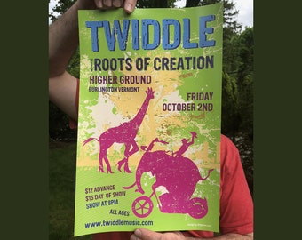 Twiddle - Higher Ground October 2009 Poster - Roots of Creation - Vermont