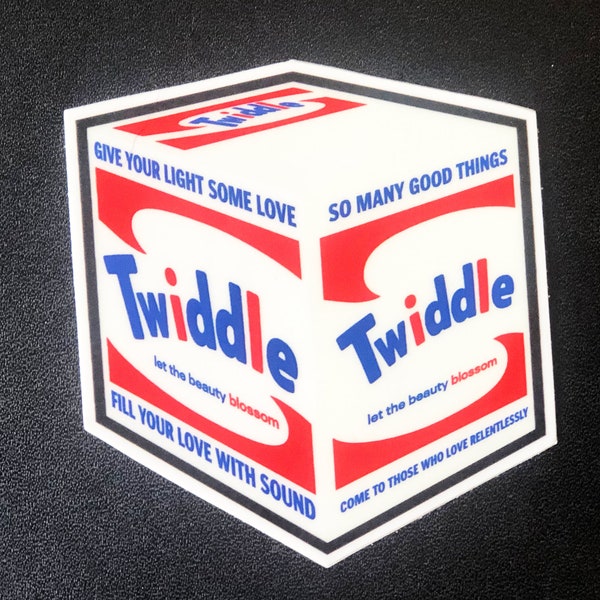 Twiddle - White Light - Parody sticker inspired by Andy Warhol & Brillo