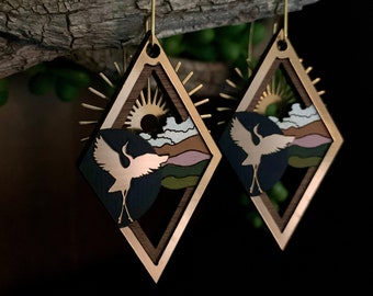 The Heron - Earrings