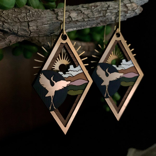 The Heron - Earrings