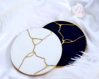Kintsugi Coaster | Etsy