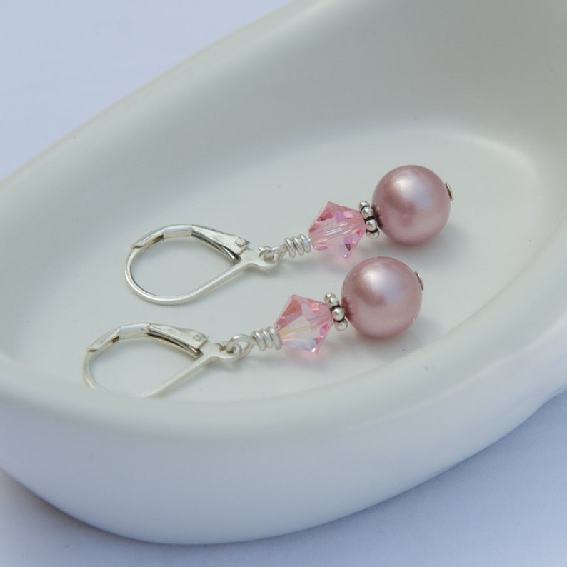 Pink Bridesmaid Gift Jewelry Set Blush Pink Jewelry Set With Etsy