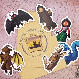 Cute Cryptid Vinyl Sticker Pack
