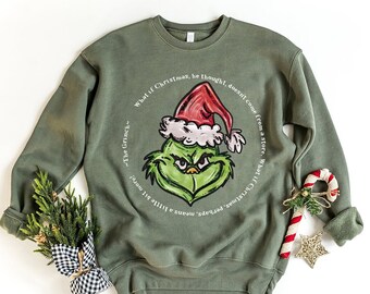 Christmas Sweater Grinch - Etsy