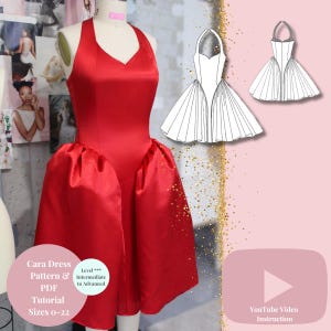Cara Muster/Basken Taille Muster/Neckholder Kleid