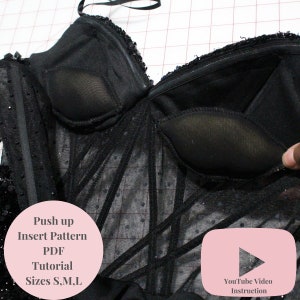 Push up Bra Insert Pattern|Bra Inserts|Push up Bra|Bra Cups|Bra Pads