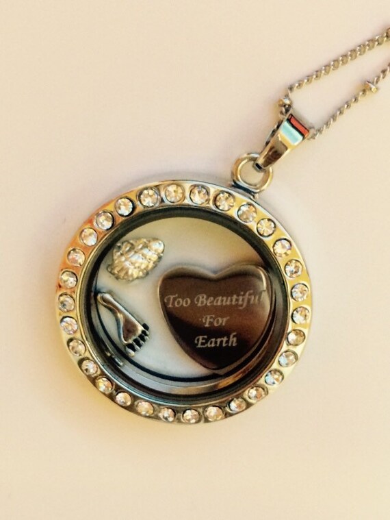 Items similar to Memorial Engraved Lockets (Baby) on Etsy