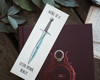 More Of A Letter Opener / The Adventurer's Sword /  Wood Bookmark / Free US Shipping