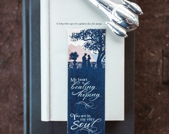 Anidala / Marcador de Livro de Madeira / Frete Grátis para os EUA