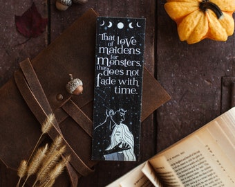 Love Of Maidens For Monsters / Marcador de madera / Envío gratis a EE. UU.