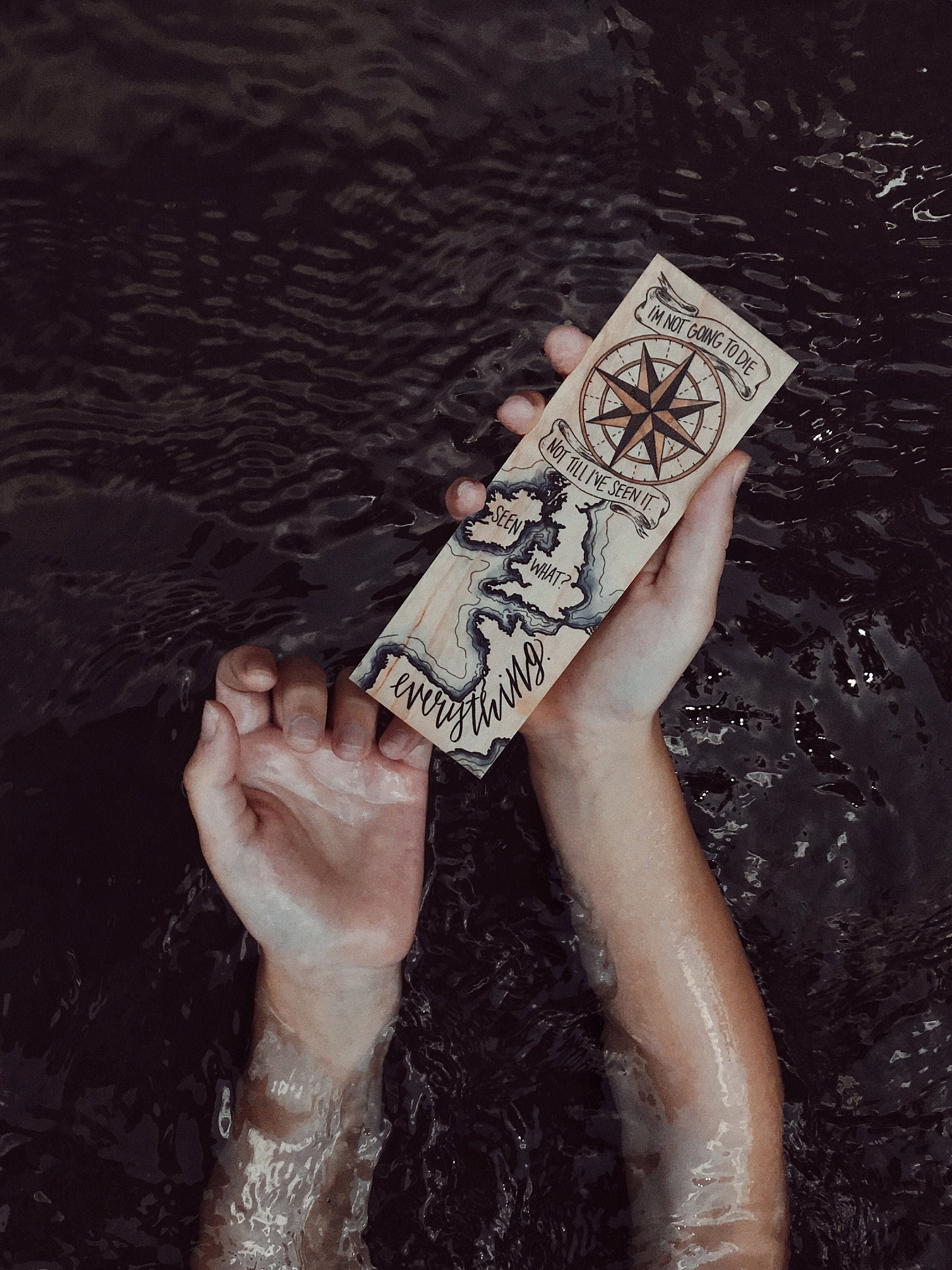 Everything / A Pirate's Vow / Wood Bookmark / Free US Shipping