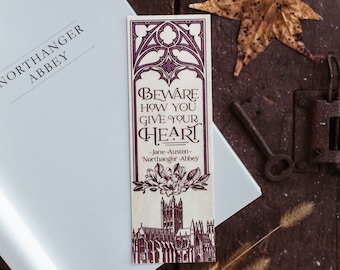 Beware How You Give Your Heart / Wood Bookmark / Free US Shipping
