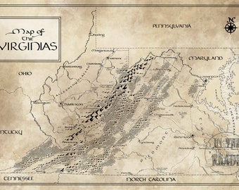 The Virginias / Inspirado em Tolkien / Frete grátis para os EUA