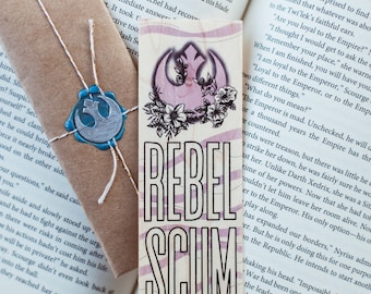 Rebel Scum / Wood Bookmark / Free US Shipping