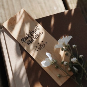 Speak Friend / The Door&#39;s Riddle / Wood Bookmark / Free US Shipping