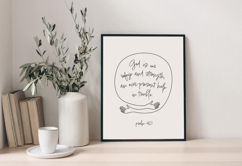 Psalm 46:1, Bible Verse Printable, Christian Printable Wall Art ...
