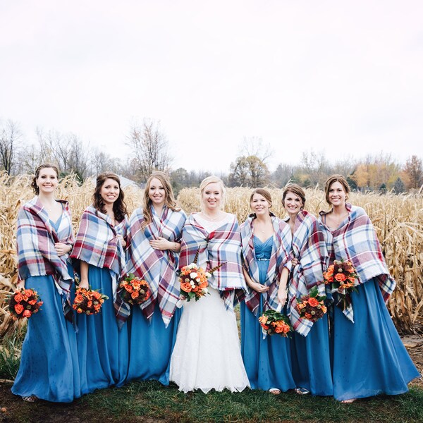 bridesmaid shawl fall
