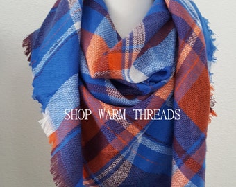 Plaid Blanket Scarf, Blanket Scarf, Tartan Plaid Scarf, Tartan Scarf, Blanket Scarf, Oversized Scarf, Oversized Blanket Scarf, monogrammed