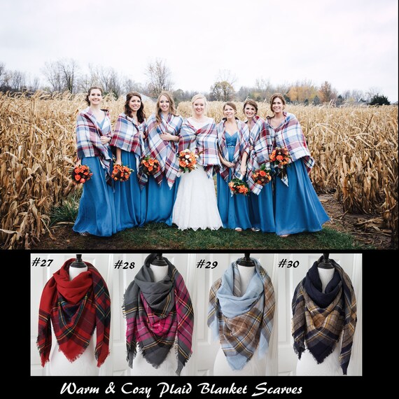 bridesmaid blanket scarf