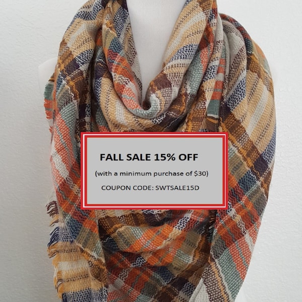 Plaid Blanket Scarf, Blanket Scarf, Tartan Plaid Scarf, Tartan Scarf, Blanket Scarf, Oversized Scarf, Oversized Blanket Scarf, monogrammed